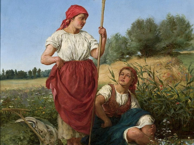 1855-Kazimierz Teofil Pochwalski - Donne che mietono - Museo Nazionale di Varsavia